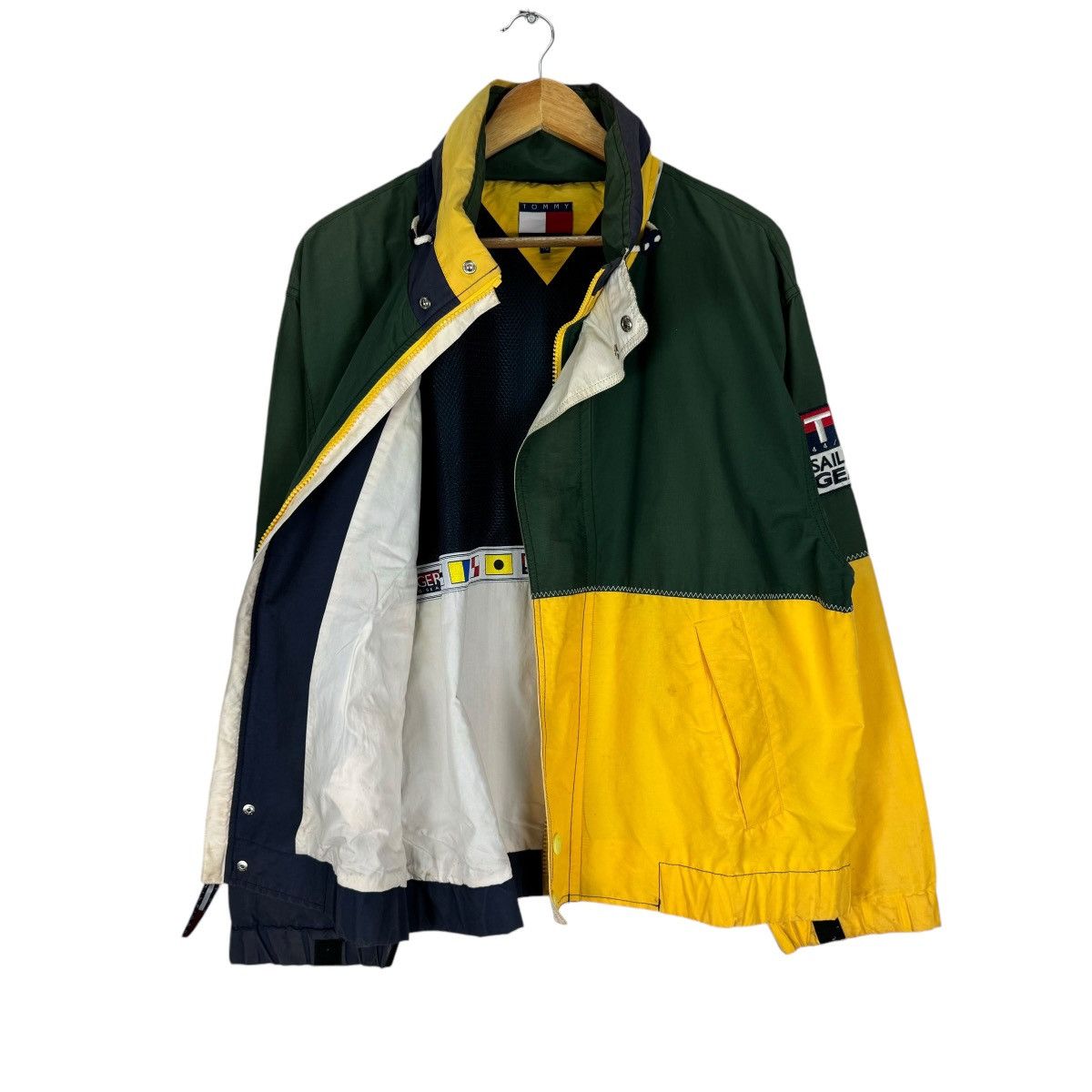 Tommy Hilfiger ⚡️TOMMY HILFIGER SAILING GEAR HOODIE COLOUR WAY JACKET Size US L / EU 52-54 / 3 - 7 Thumbnail