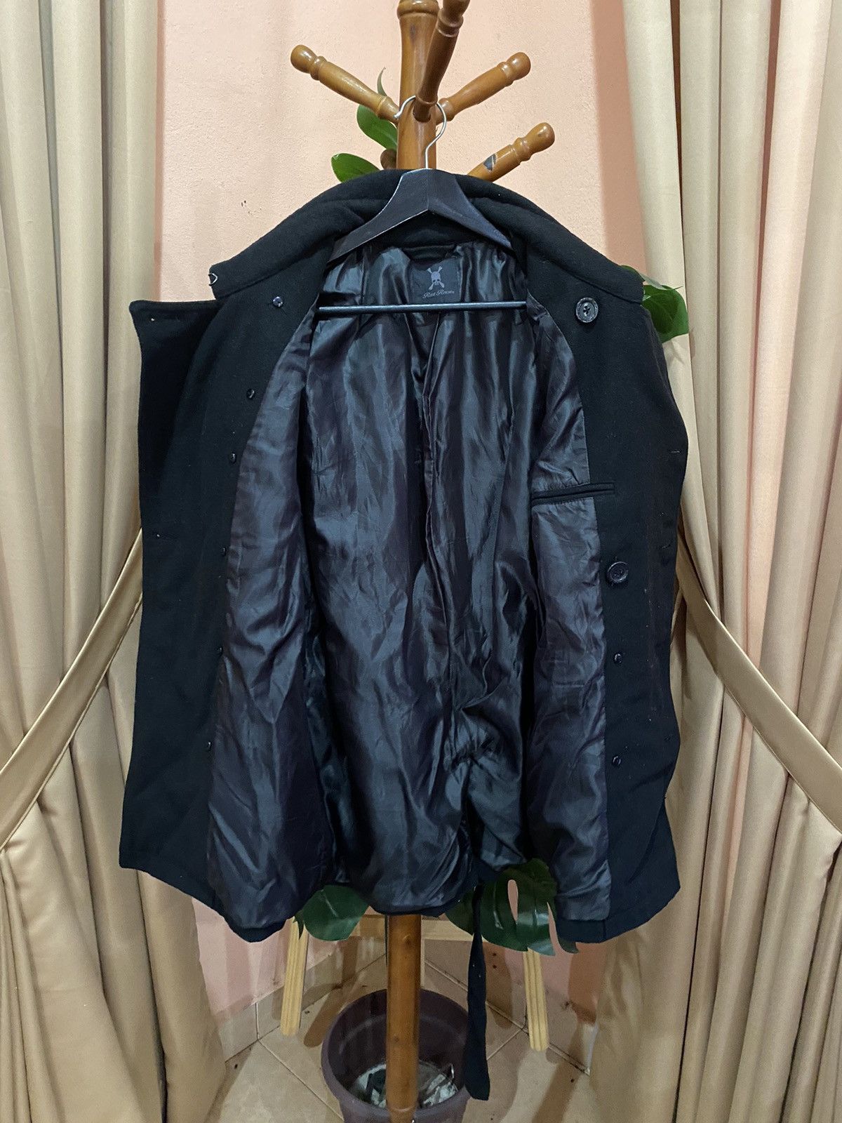 Roen Rare Roen Black Wool Peacoat Designer Japan Brand Size L / US 10 / IT 46 - 11 Thumbnail