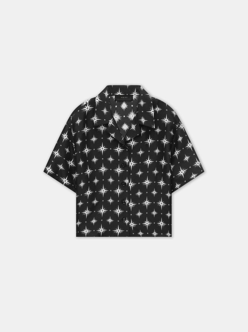 Amiri o1s1wg110426 Starburst Shirt in Black Size L / US 10 / IT 46 - 1 Thumbnail