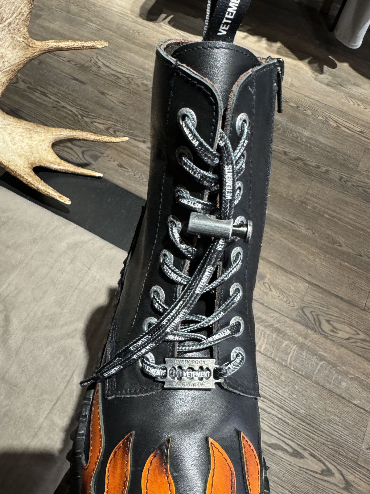 Vetements flame boots cheap