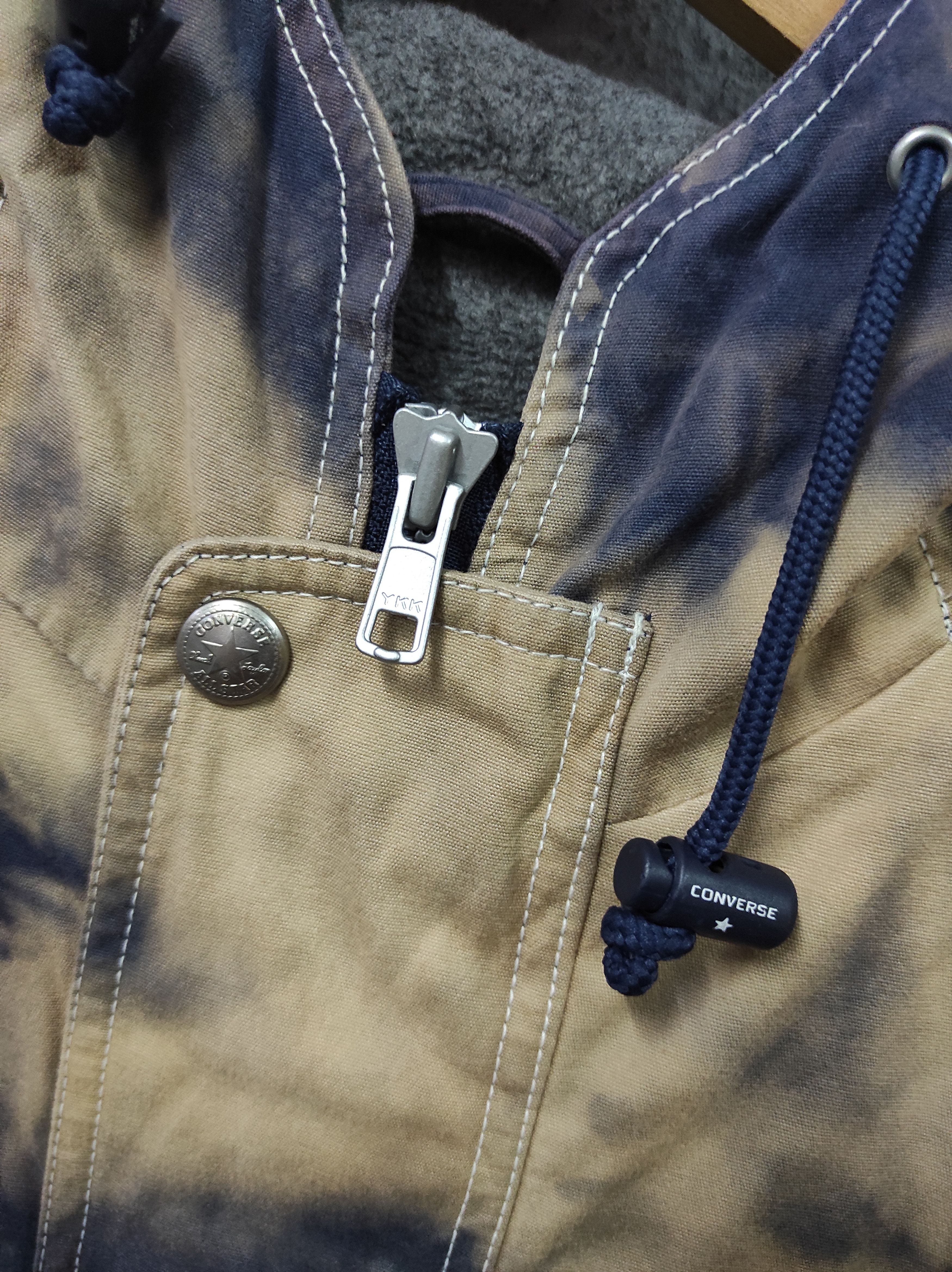 Converse × Vintage CONVERSE ALL STAR PARKA JACKET HOODED TIE DYE Size US L / EU 52-54 / 3 - 5 Thumbnail