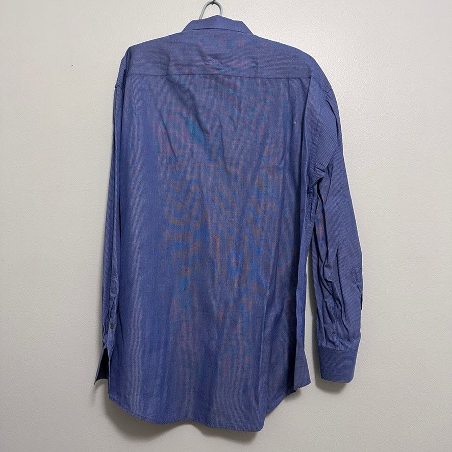 Hugo Boss Hugo Boss solid blue long sleeve button down size 16.5 Size US L / EU 52-54 / 3 - 3 Thumbnail