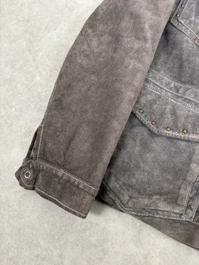 Giorgio Brato 2000s Giorgio Brato Grey Suede Multi-Pocket Leather Jacket Size US M / EU 48-50 / 2 - 9 Thumbnail