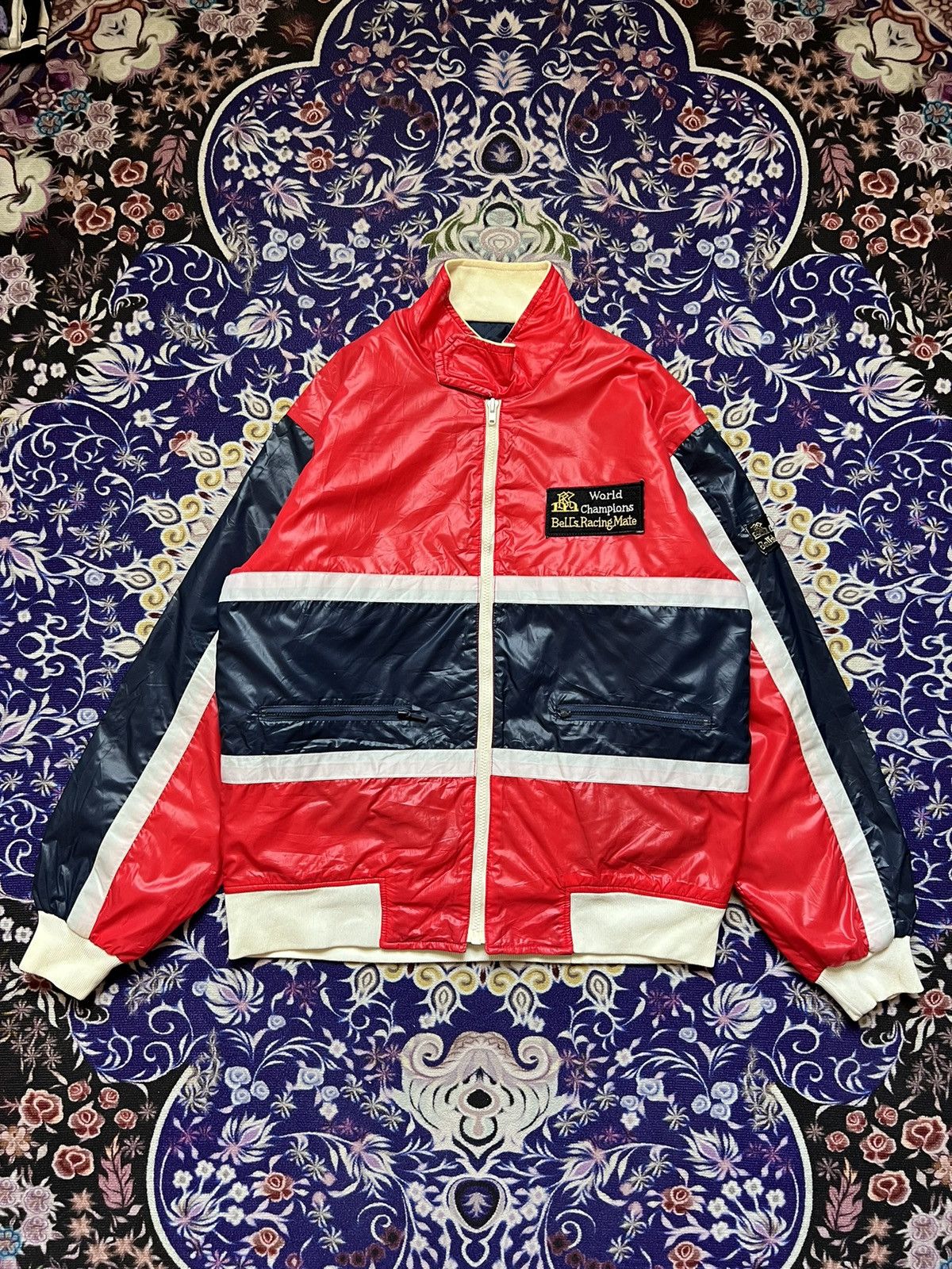 Vintage 80s World Champions Bell's Racing Mate Jacket Very Rare Size US M / EU 48-50 / 2 - 1 Thumbnail