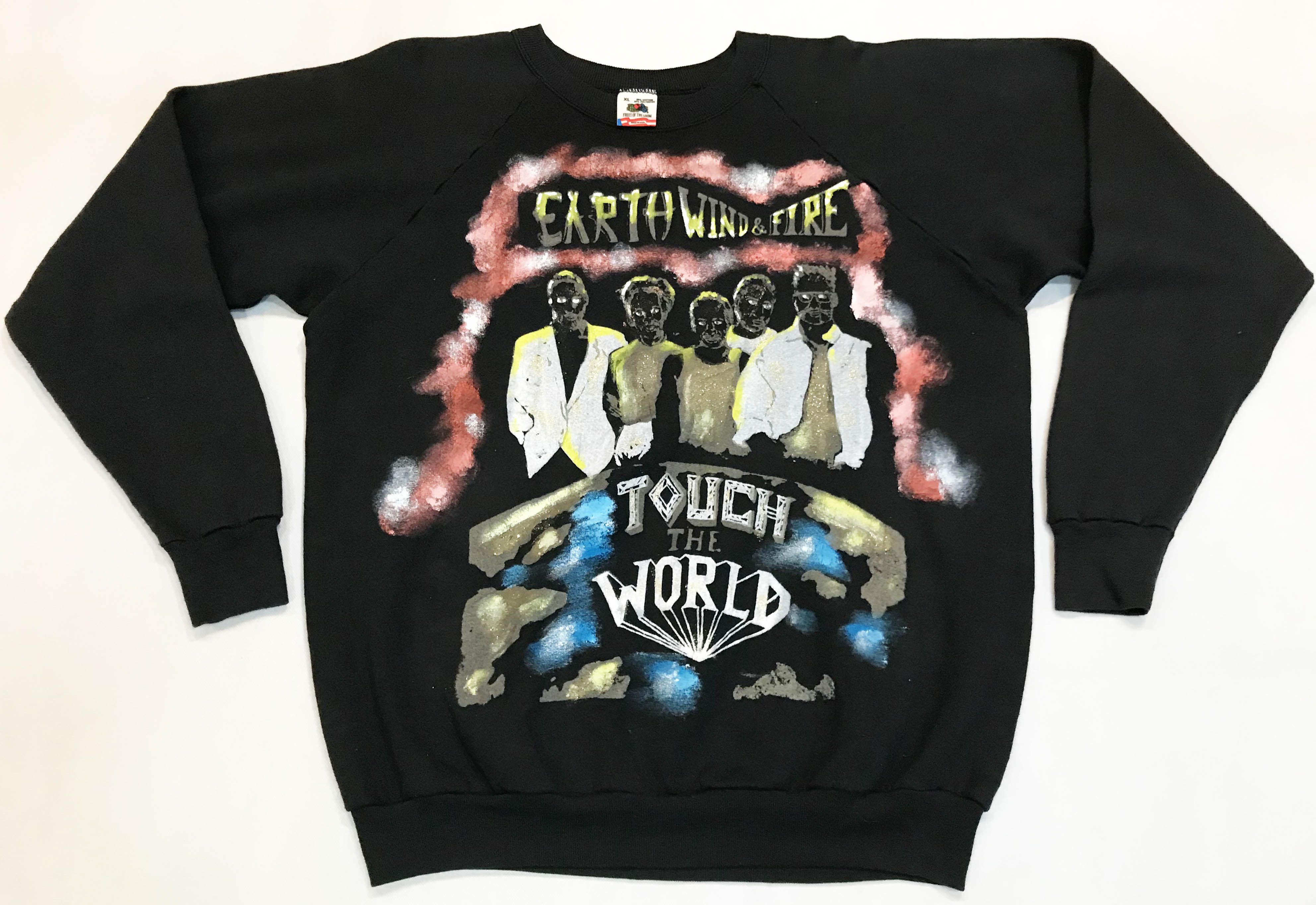 Fruit Of The Loom × Vintage Vintage Earth Wind and Fire Touch the World Sweatshirt Size US XL / EU 56 / 4 - 1 Thumbnail