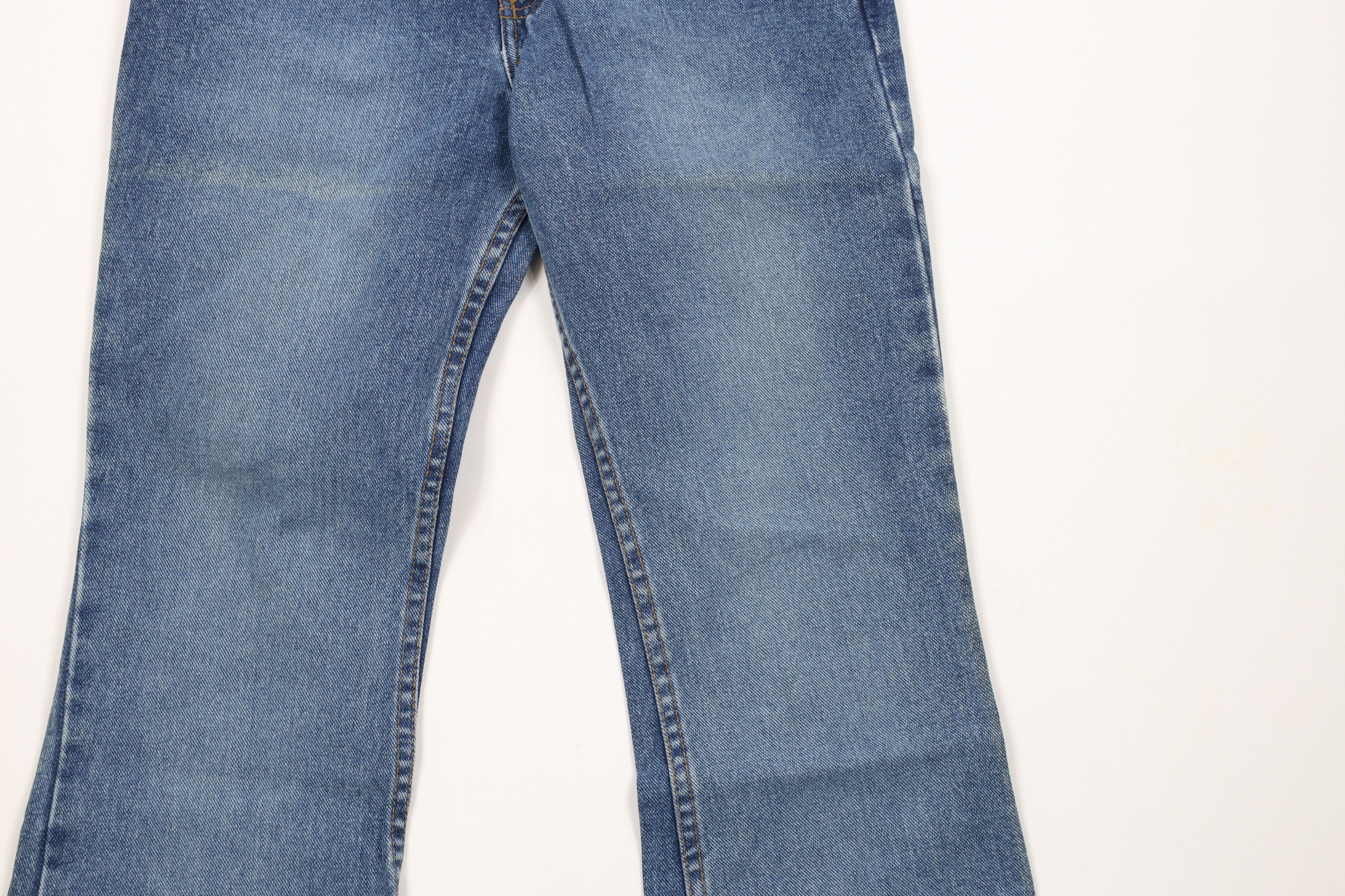 Vintage Vintage 90s Y2K Streetwear Flared Wide Leg Denim Jeans Blue Size 27" / US 4 / IT 40 - 3 Thumbnail