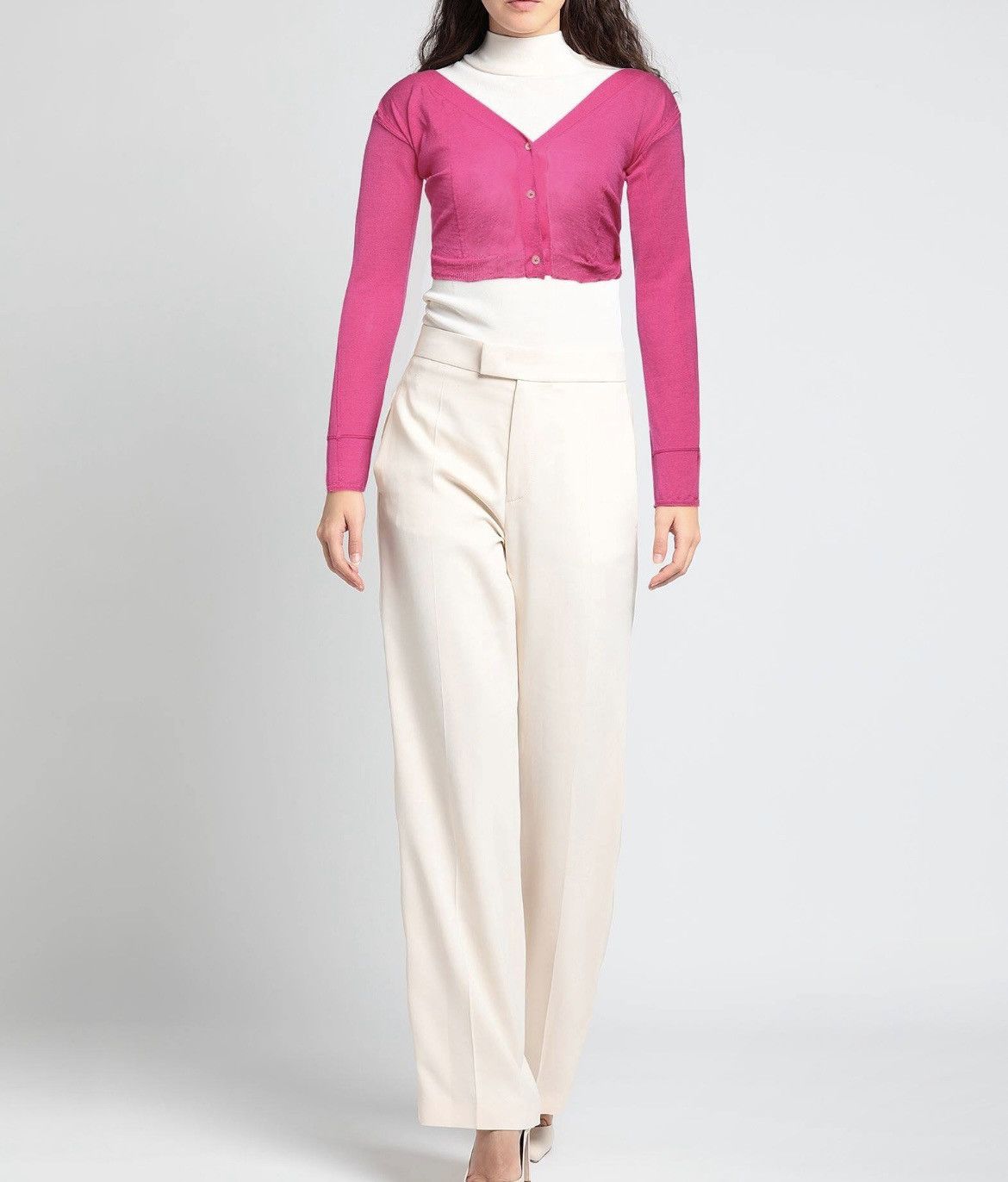 Jacquemus Jacquemus Cropped Button-fastening Wool Blend Cardigan Size XS / US 0-2 / IT 36-38 - 3 Thumbnail