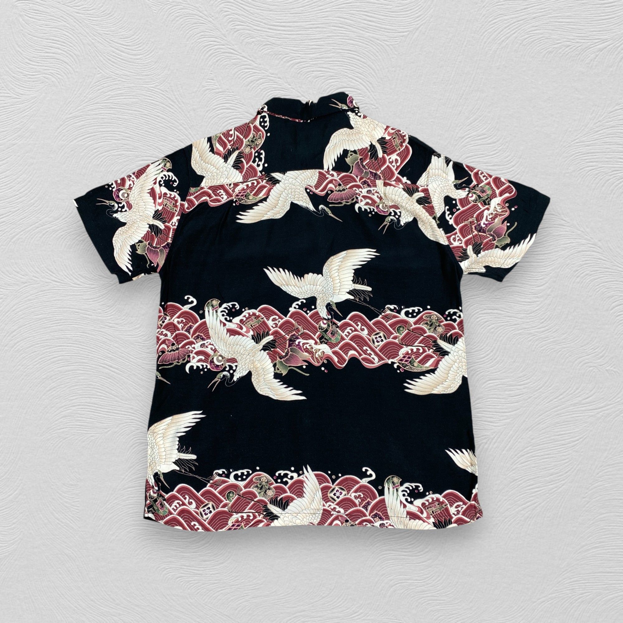 Japanese Brand Oniwa Soto Hawaiian Shirt Ancient Animal Rayon D059 Size US L / EU 52-54 / 3 - 2 Thumbnail