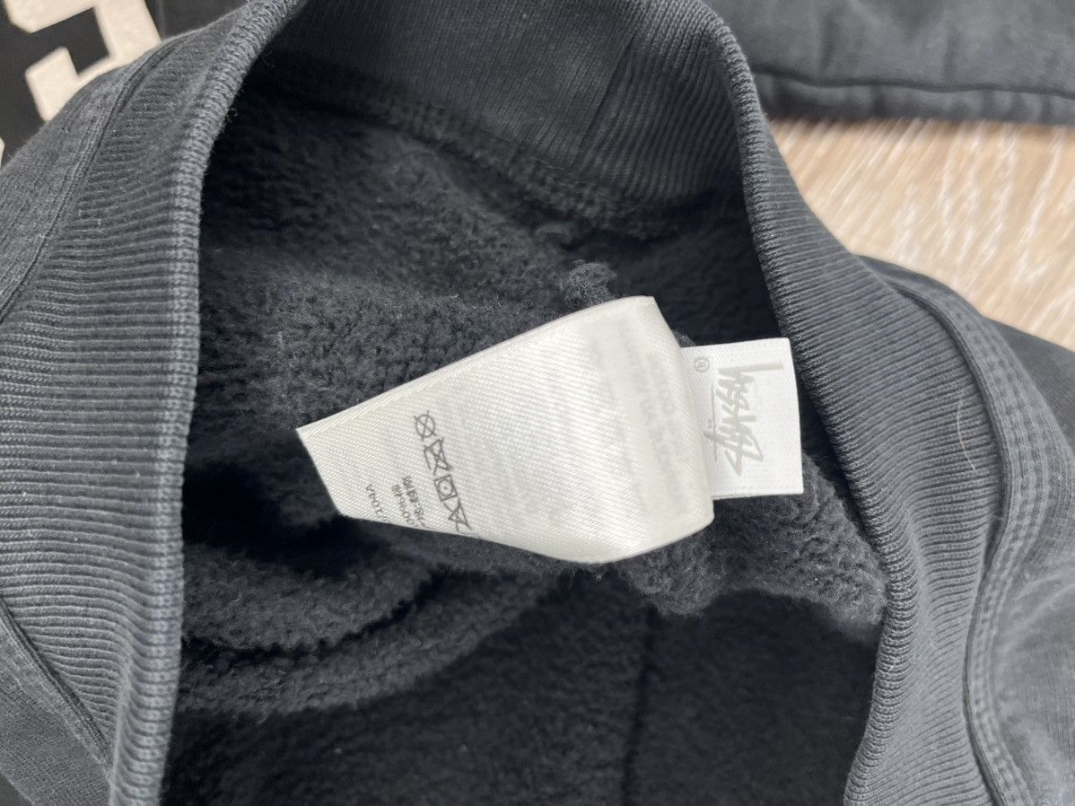 Stussy Relaxed Fit Black Faded Stussy College Varsity Crewneck Size US XL / EU 56 / 4 - 6 Thumbnail