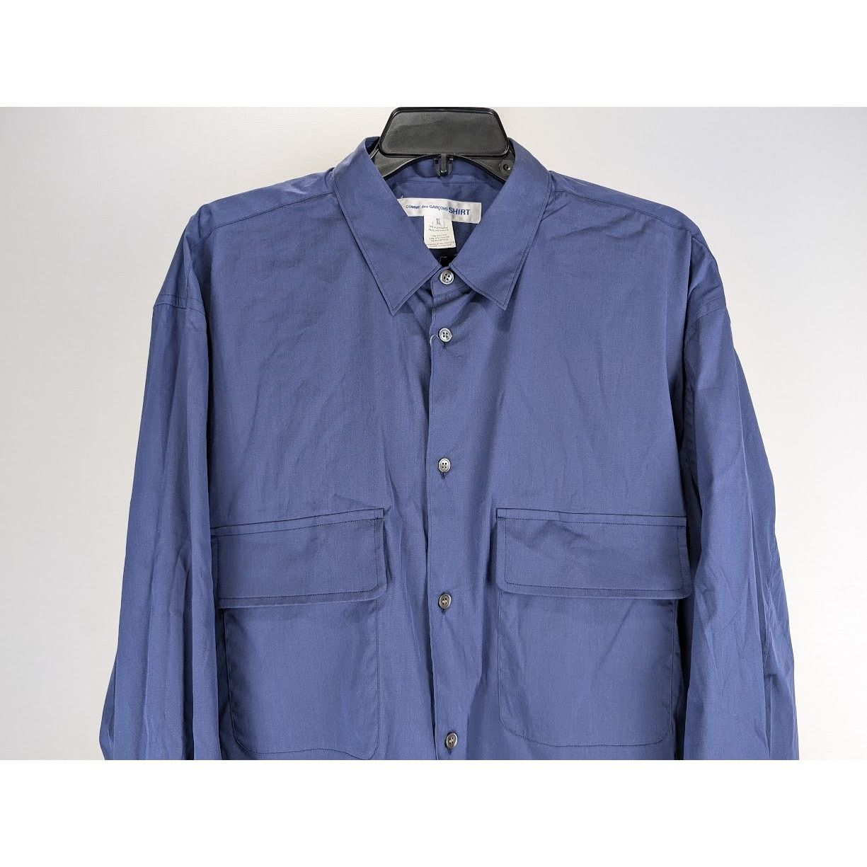 Comme des Garcons SHIRT o1rshd1 Button Shirt in Navy Blue Size US XL / EU 56 / 4 - 5 Thumbnail