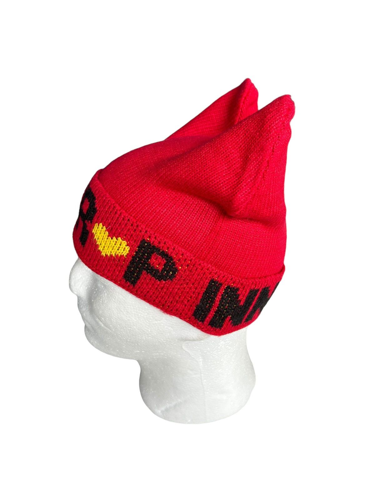 14th Addiction × Hysteric Glamour × Japanese Brand Devil Horn Red Inner💛P Beanie Hats Size ONE SIZE - 3 Thumbnail