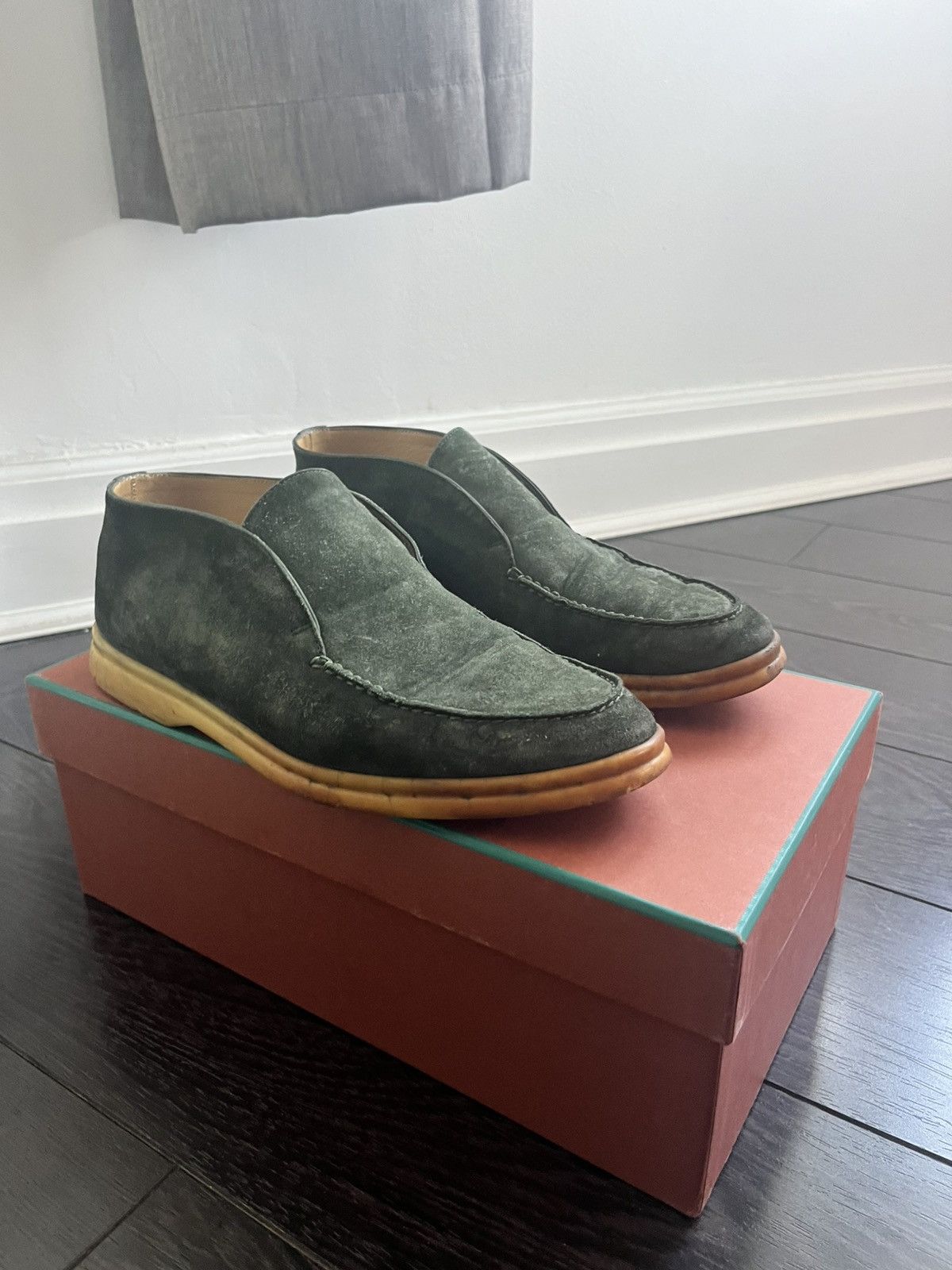 Loro Piana Loro Piana green open walk uk 6.5 eu 39.5 Size US 9.5 / IT 39.5 - 1 Thumbnail