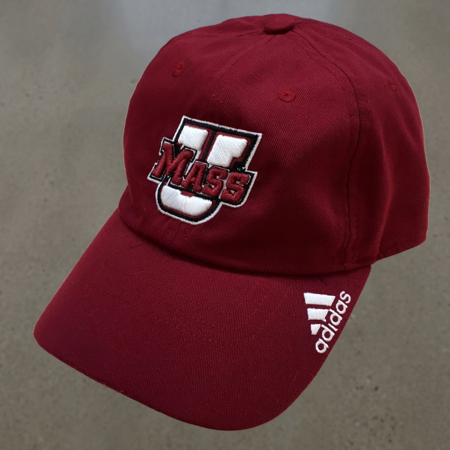 Adidas Adidas U Mass Baseball Hat Mens Red OS Adjustable Embroidered Logo Size ONE SIZE - 1 Thumbnail