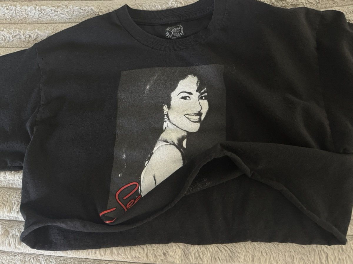 Band Tees selena raw hem distressed portrait autograph graphic crop t Size M / US 6-8 / IT 42-44 - 6 Thumbnail