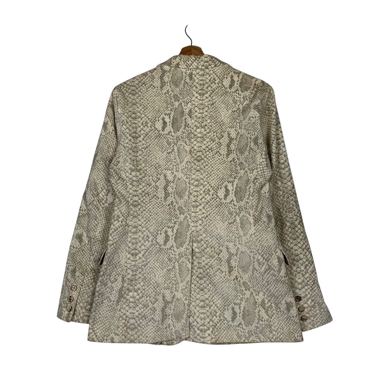 Japanese Brand Schlussel Snakeskin Art Design Cotton Blazer Jacket Size US M / EU 48-50 / 2 - 7 Thumbnail