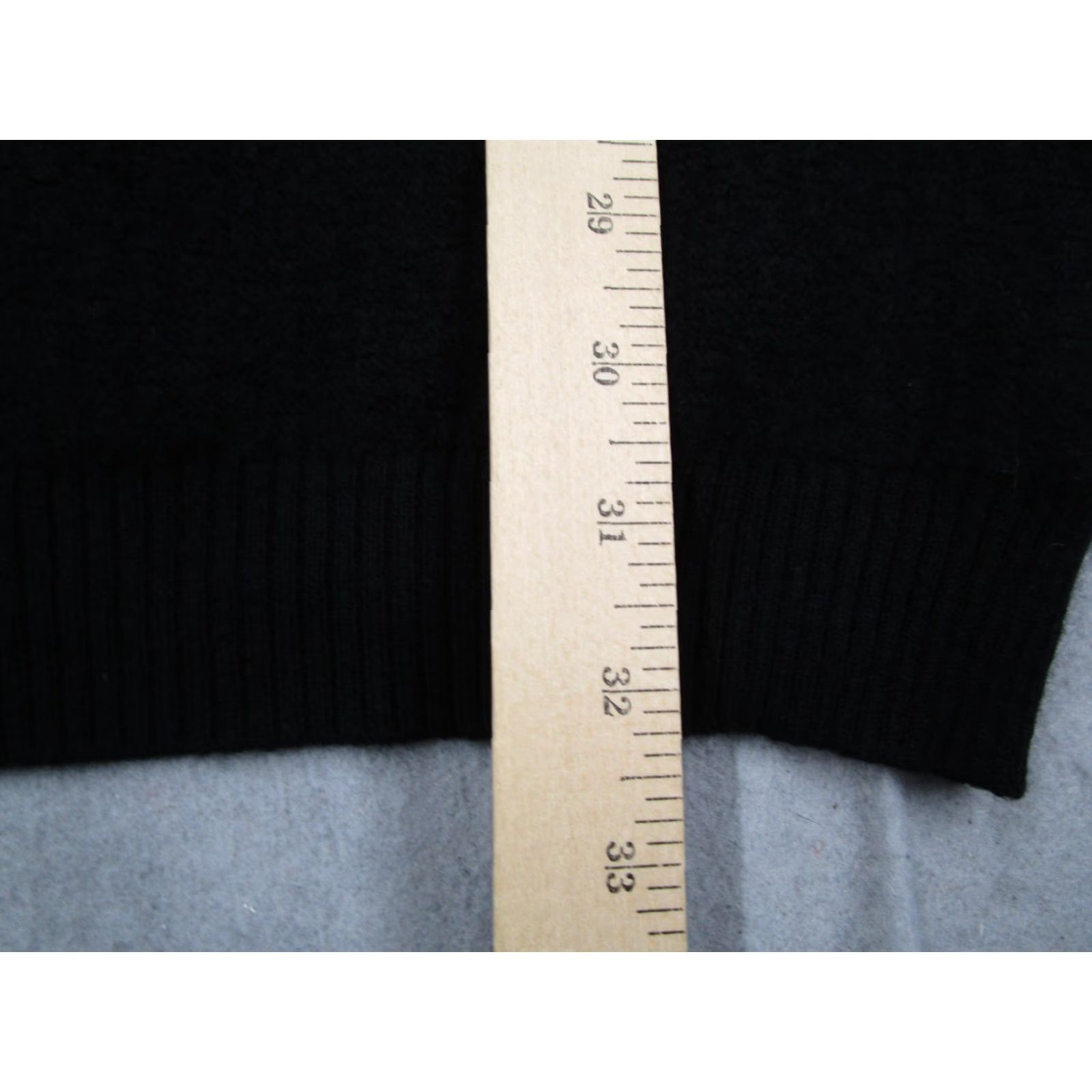 Vintage Qi Cashmere Sweater Womens Small Black Cowl Neck Short Sleeve Cable Knit Tunic Size S / US 4 / IT 40 - 7 Thumbnail