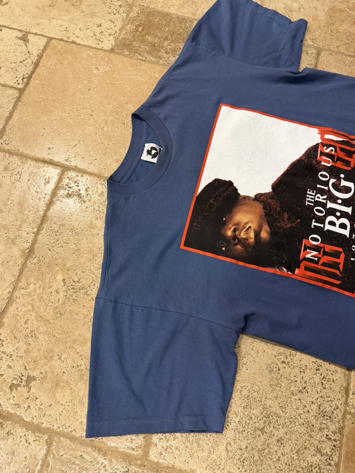 Vintage Vintage The Notorious BIG Biggie Smalls 1997 Blue Rap Tee Size US XL / EU 56 / 4 - 8 Thumbnail