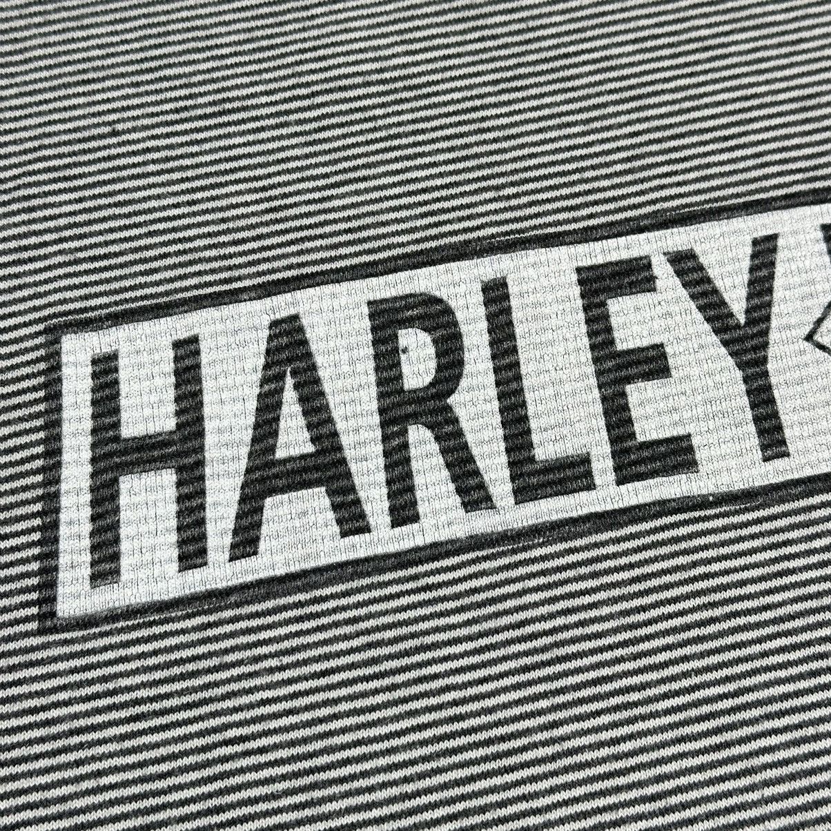 Harley Davidson Vintage 90s Harley Davidson striped Single Stitch rare Tee Size US L / EU 52-54 / 3 - 2 Thumbnail