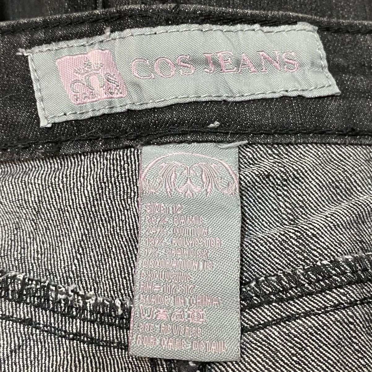 14th Addiction Rare Design Vintage Japanese Brand COS Flared Jeans 2000s Size US 33 - 9 Thumbnail