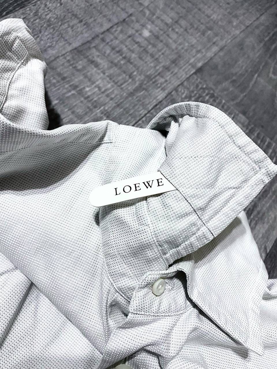 Loewe Loewe White Checkered Plaid Long Sleeve Casual Formal Shirt Size US M / EU 48-50 / 2 - 8 Thumbnail