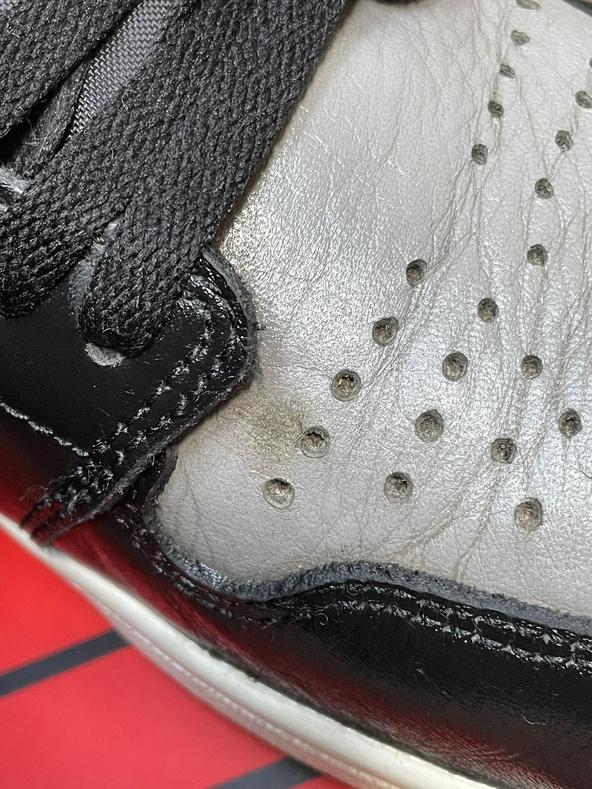 Nike Nike air jordan 1 high shadow black/medium grey-white Size US 11.5 / EU 44-45 - 9 Thumbnail