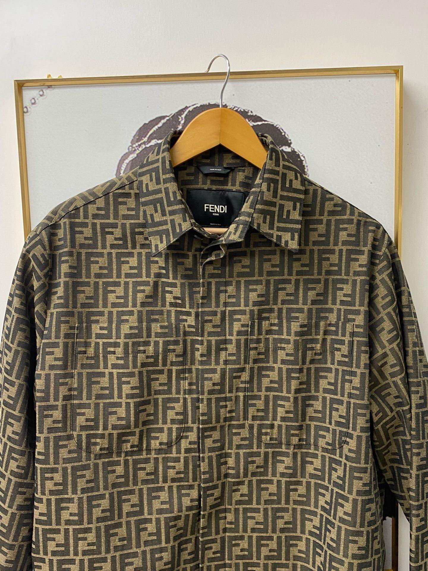 Fendi Fendi Classic FF Logo Shirt Jacket Size US XS / EU 42 / 0 - 1 Thumbnail