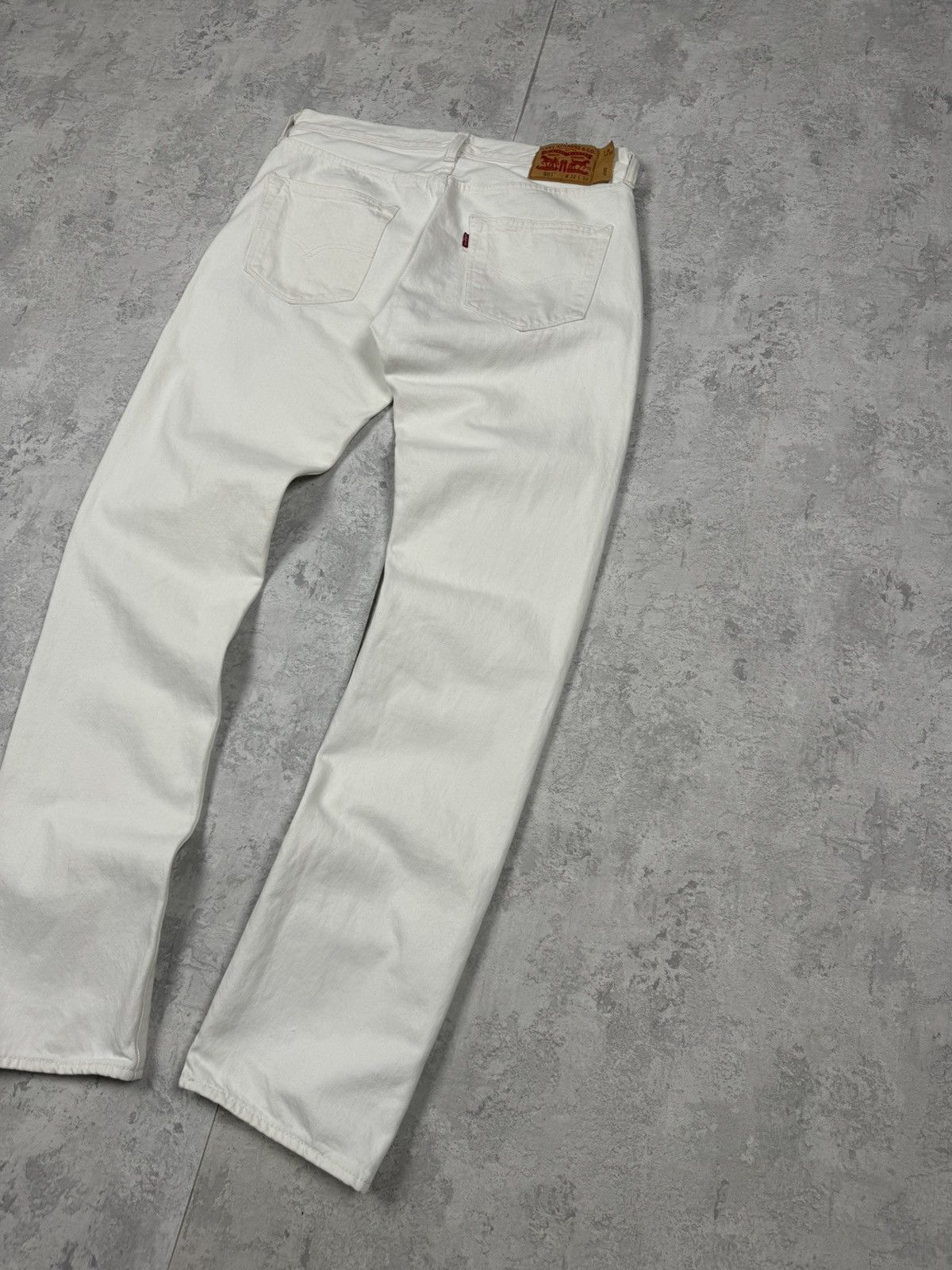 Levi's Levis 501 White Jeans Size 32/34 Size US 32 / EU 48 - 3 Thumbnail