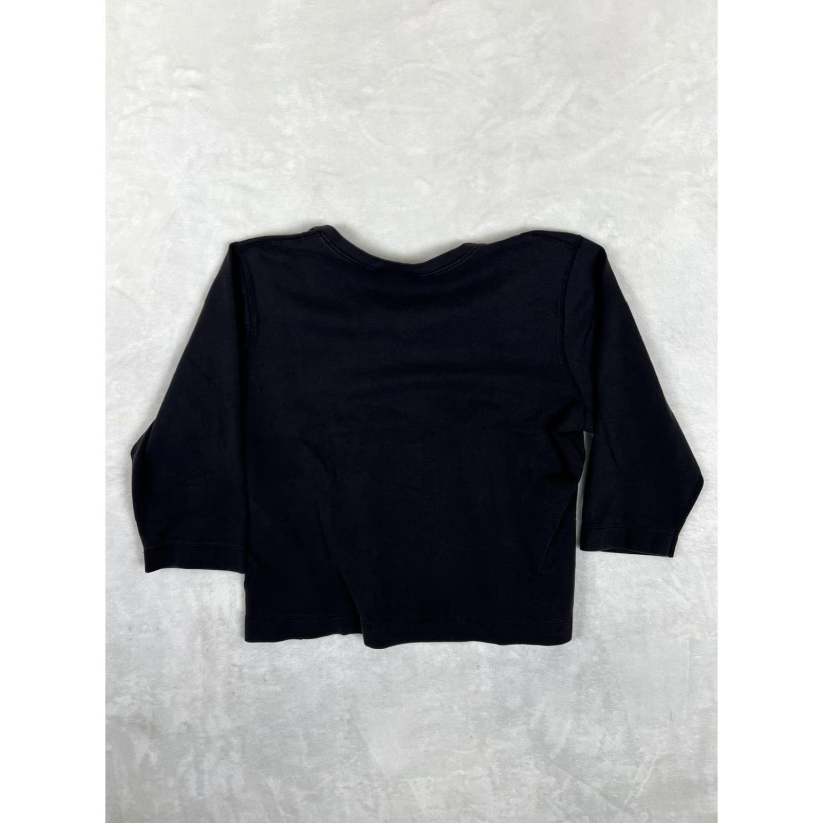 Mossimo Mossimo T-Shirt Womens XL Black 3/4 Sleeve V-Neck Stretch Jersey Pullover Casual Basic Size XL / US 12-14 / IT 48-50 - 5 Thumbnail