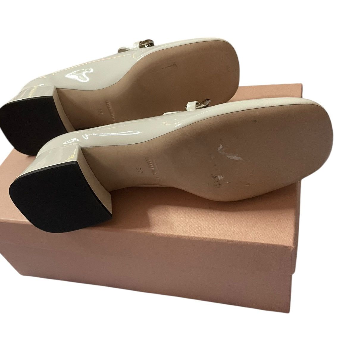Miu Miu Loaders white leather Miu Miu size EU 37 Size US 7 / IT 37 - 6 Thumbnail
