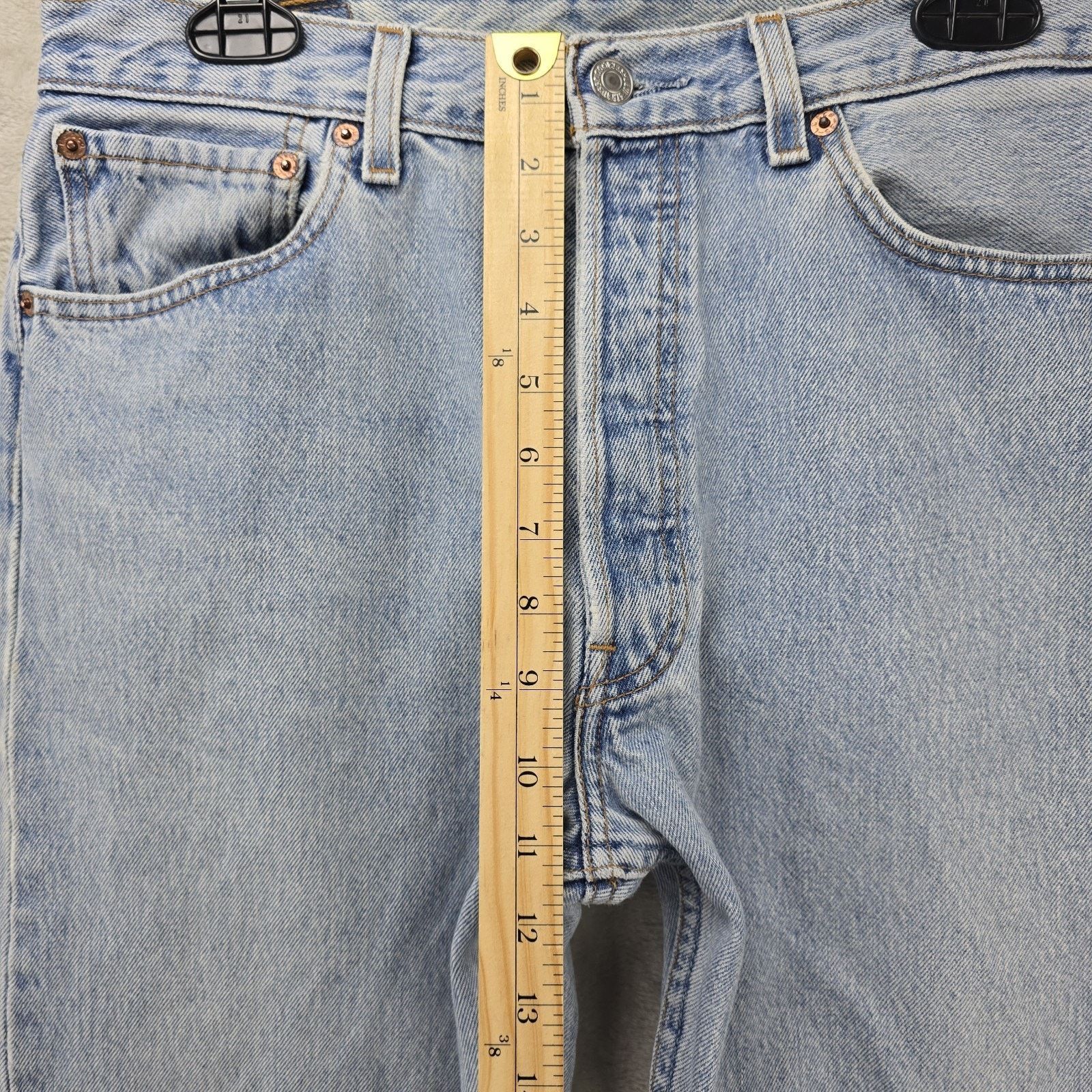 Levi's Vintage Levis 501 Women Jeans 33X34 (Fits 32x32) Blue 90s Size 32" / US 10 / IT 46 - 15 Thumbnail