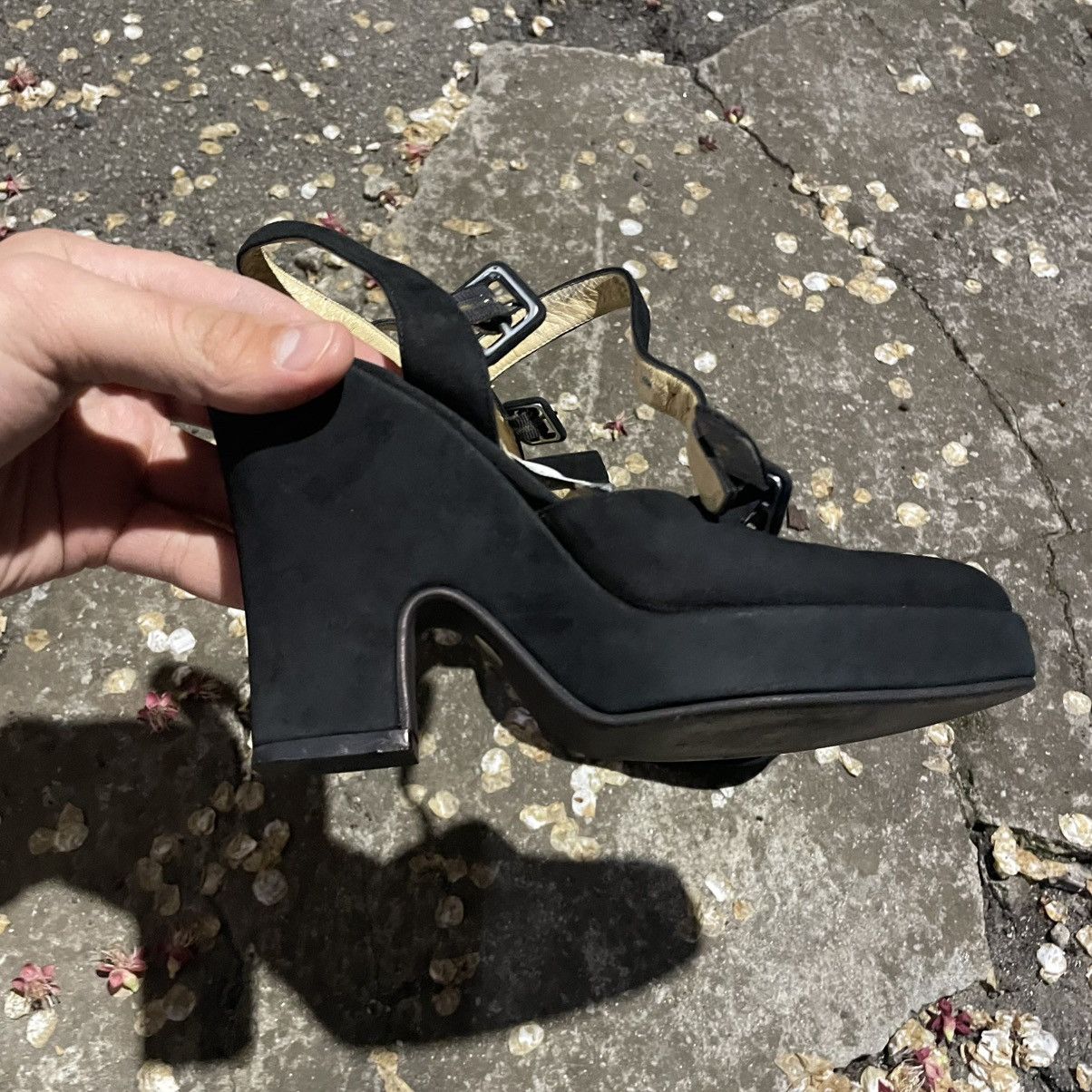 Dolce & Gabbana 36 . 5 Dolce Gabbana suede heels boots shoes old money sneak Size US 6.5 / IT 36.5 - 7 Thumbnail