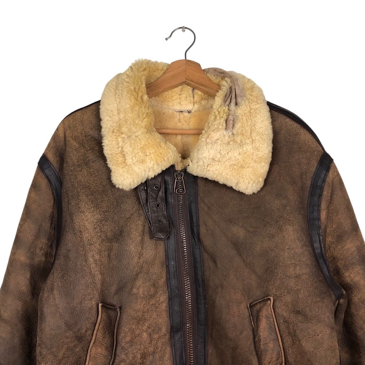 Aero Leathers × Vintage Vintage B3 Leather Jacket Shearling Cooper Genuine Made Usa Size US S / EU 44-46 / 1 - 4 Thumbnail