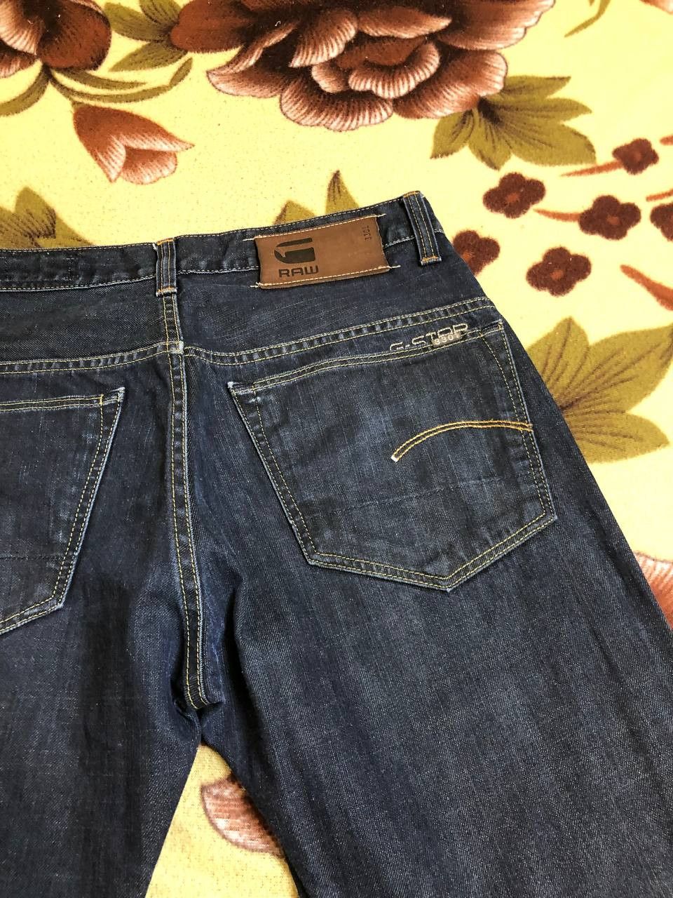 G-Star G Star Raw 3301 Slim Straight Jean Blue Button Fly Size US 30 / EU 46 - 19 Thumbnail