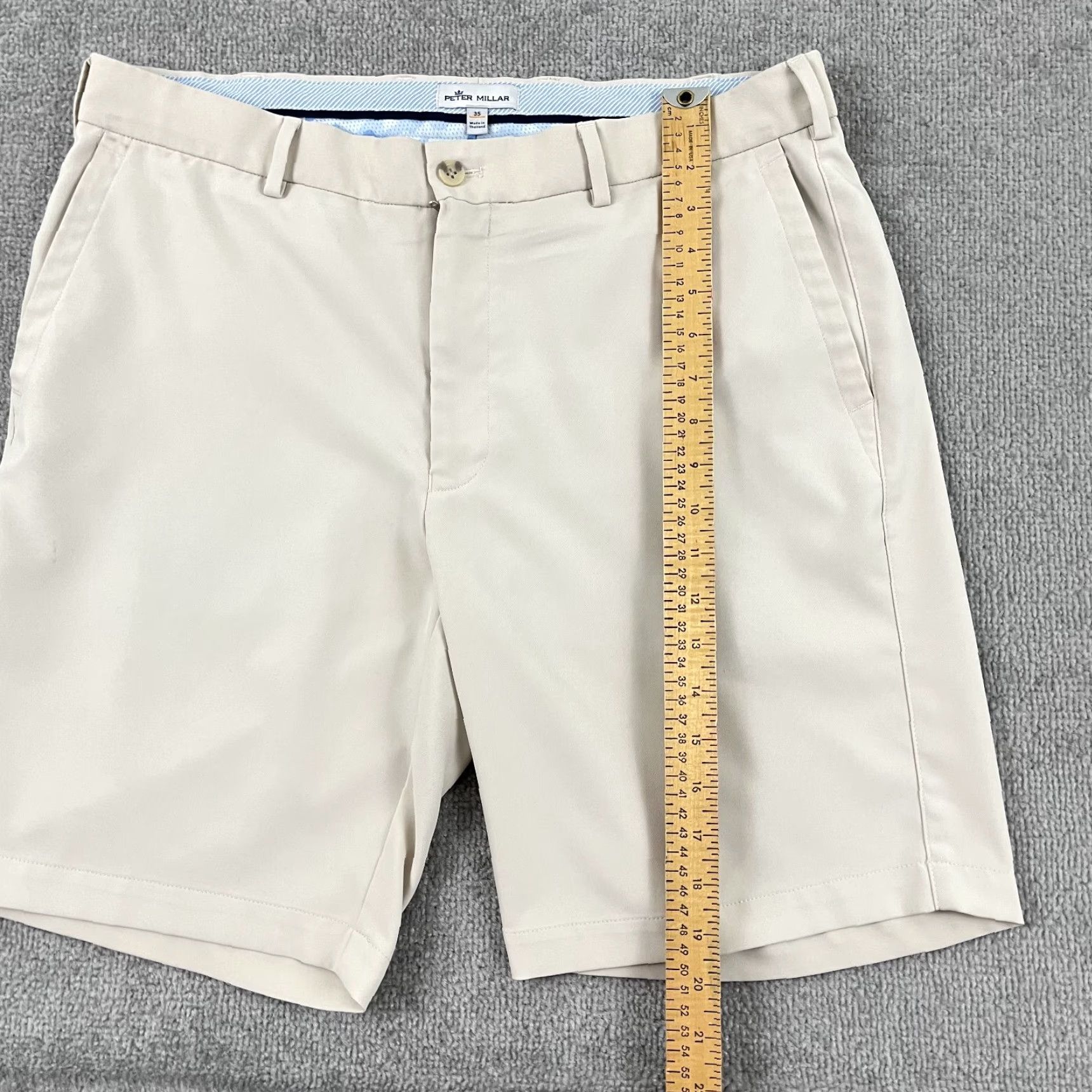 Peter Millar Peter Millar Shorts Mens 35 / 9" Brown Performance Golf Chino Preppy 1910 Goose Size US 35 - 4 Thumbnail