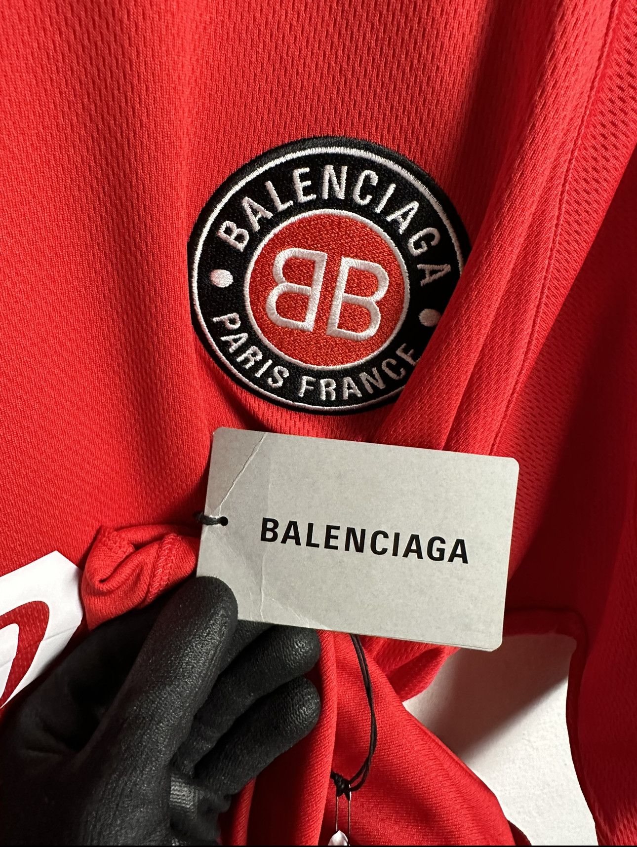 Balenciaga Balenciaga Red Soccer Jersey Size US S / EU 44-46 / 1 - 9 Thumbnail