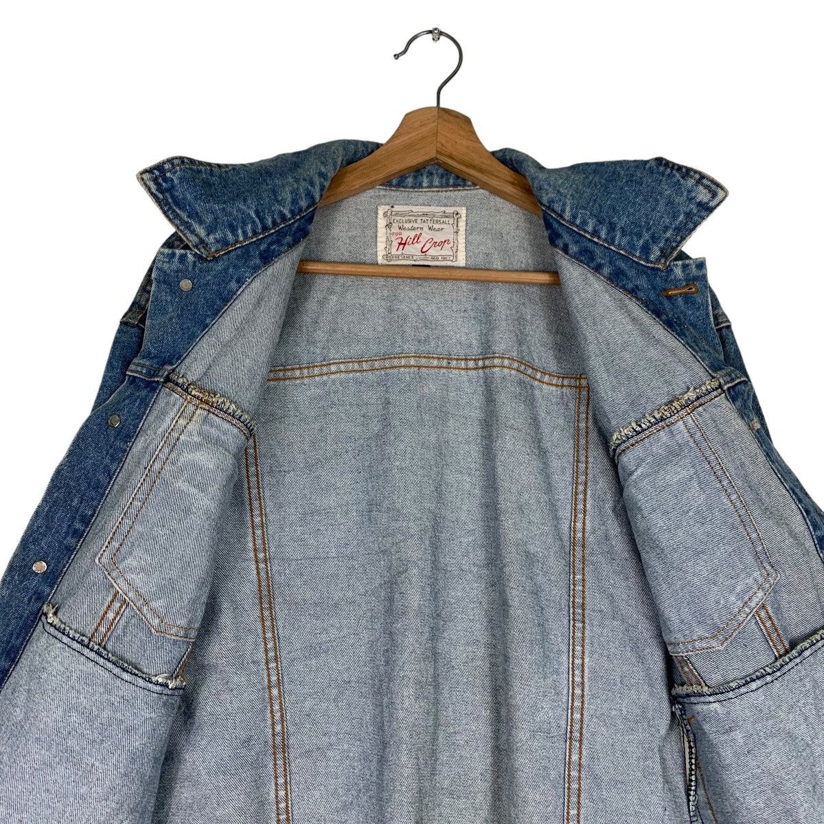 Japanese Brand HILL CROP Western Wear Denim Jacket #0859-C38 Size US M / EU 48-50 / 2 - 12 Thumbnail