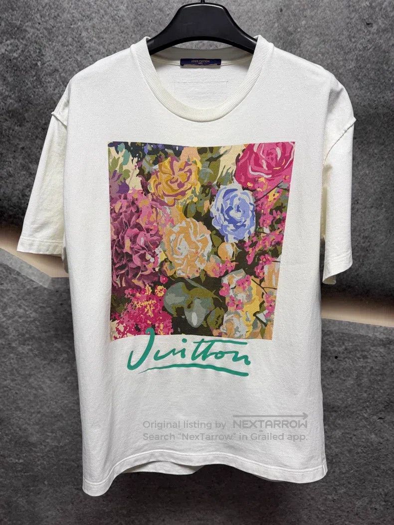 Louis Vuitton Louis Vuitton Floral Short Sleeve T-Shirt Size US L / EU 52-54 / 3 - 1 Thumbnail