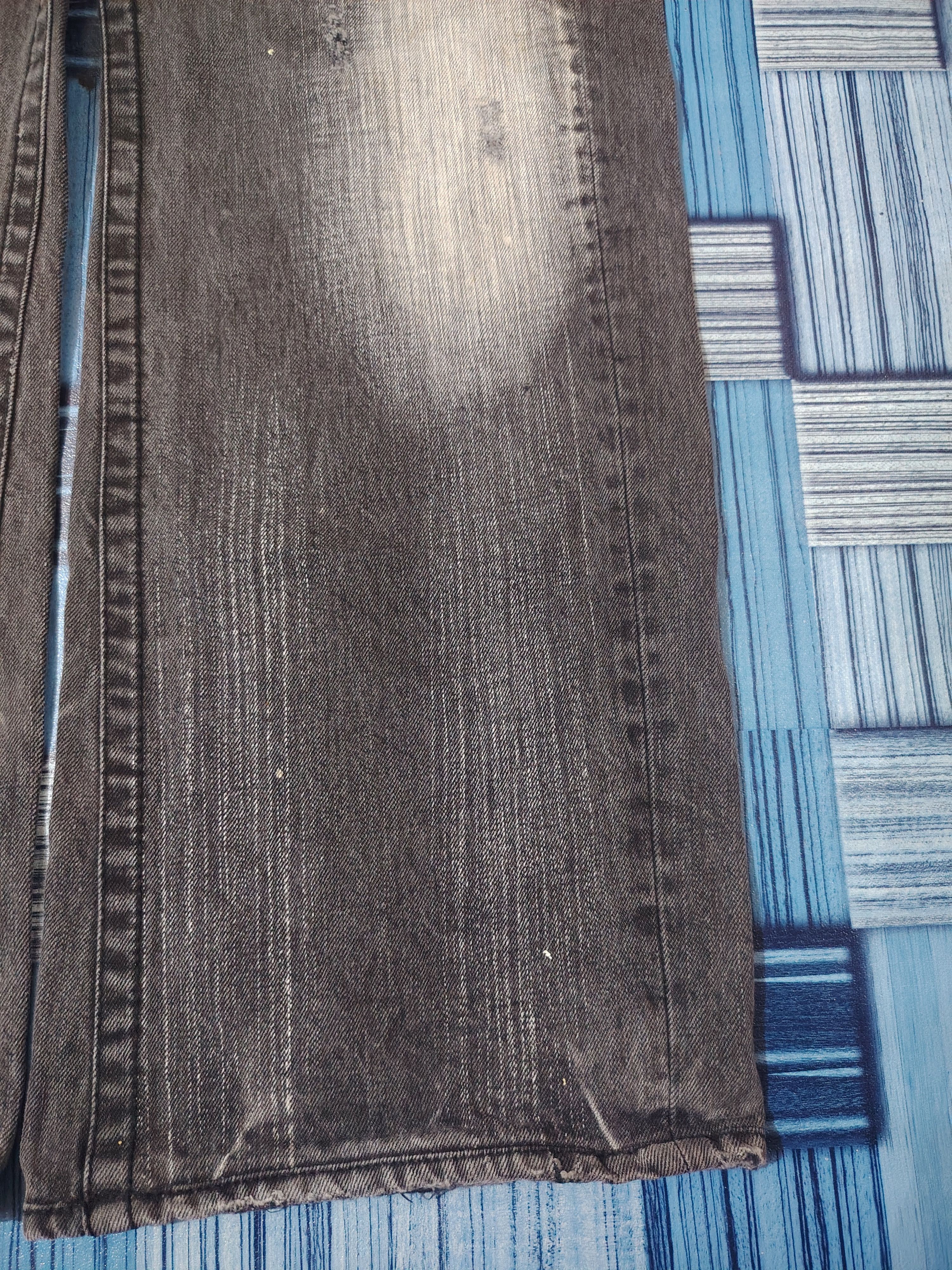 If Six Was Nine Buckaroo Distressed Denim Flared Jeans Baggy Style Buckle Size US 31 - 5 Thumbnail