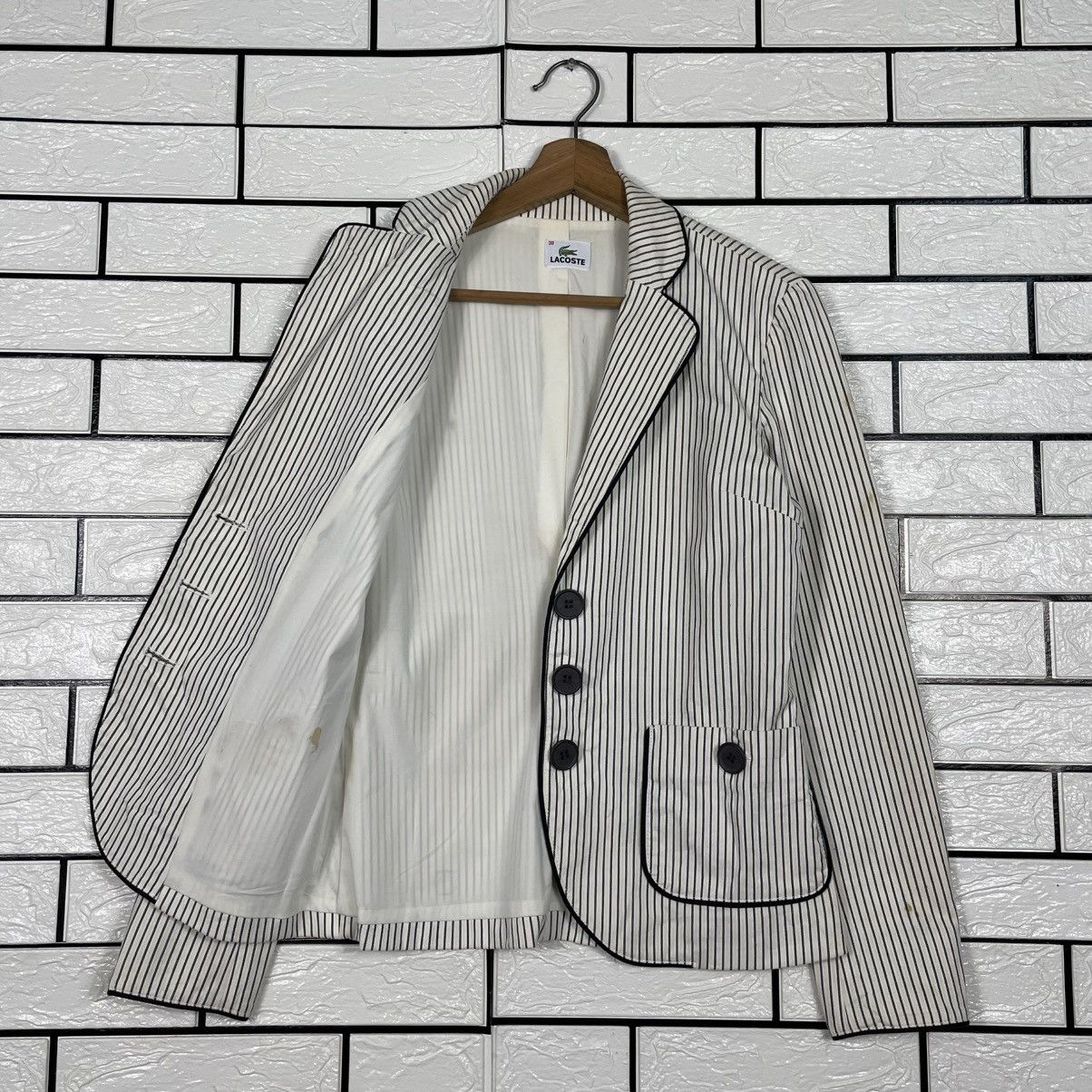 Lacoste Lacoste Stripe Women Jacket Size S / US 4 / IT 40 - 9 Thumbnail