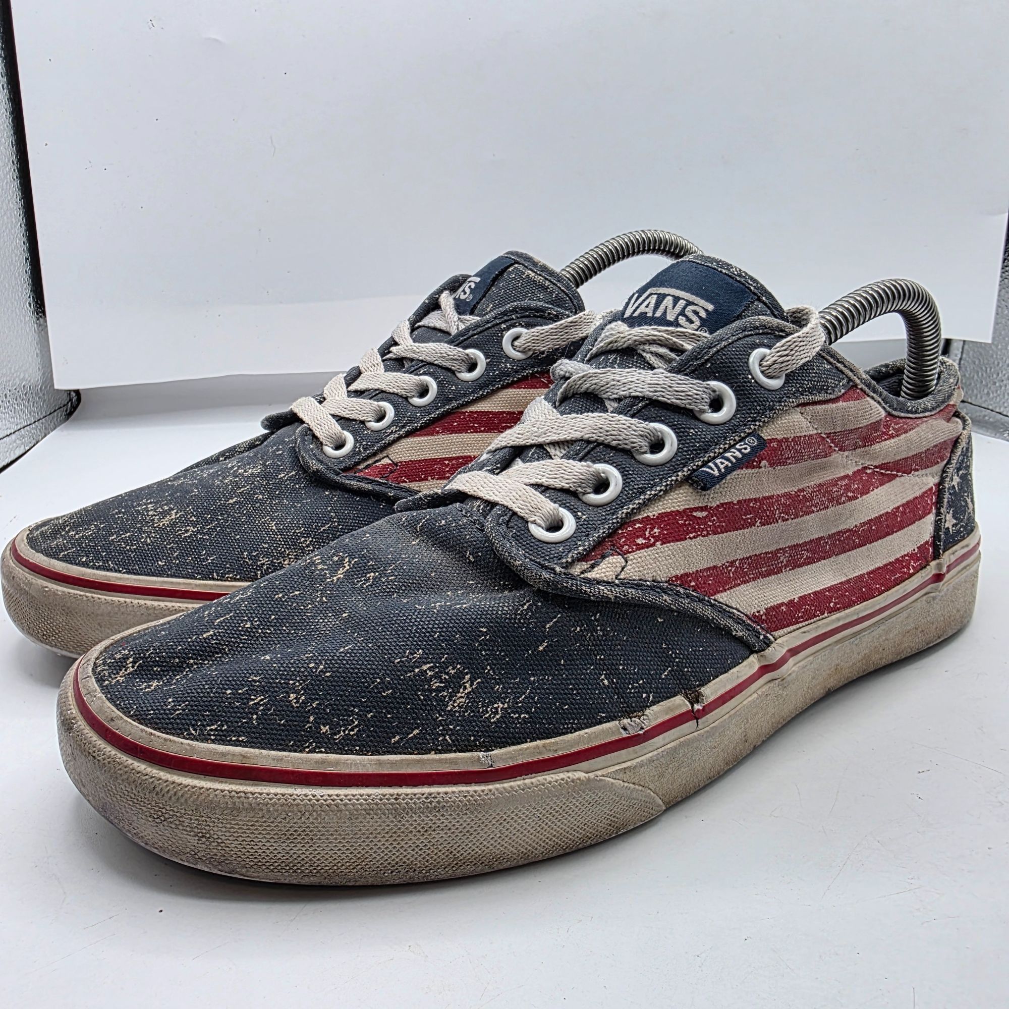 Vans Vans Atwood Mens Size 9 Red White Blue Shoes American Flag C Size US 9 / EU 42 - 3 Thumbnail