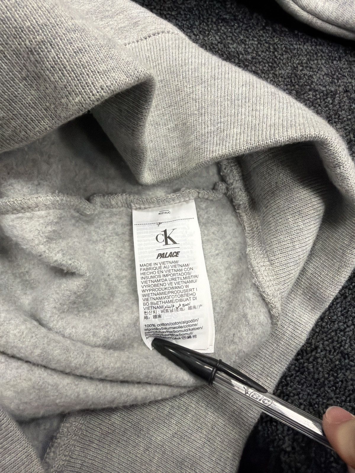 Calvin Klein × Palace Palace CK1 Calvin Klein Light Grey Heather Crew Extra Small Size US XS / EU 42 / 0 - 6 Thumbnail