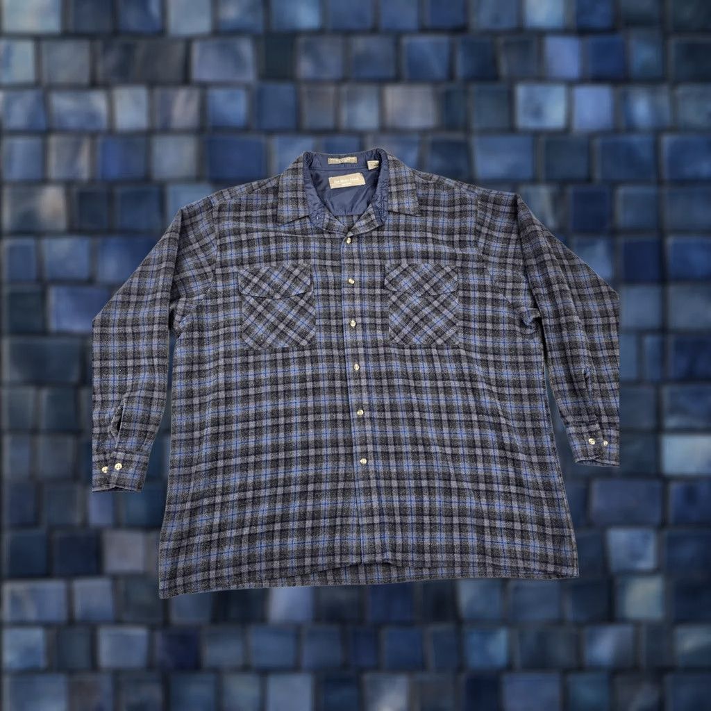 Vintage VINTAGE San Mateo Island Shirt Mens 2XL Gray Plaid Lined Flannel Button Front Size US XXL / EU 58 / 5 - 1 Thumbnail