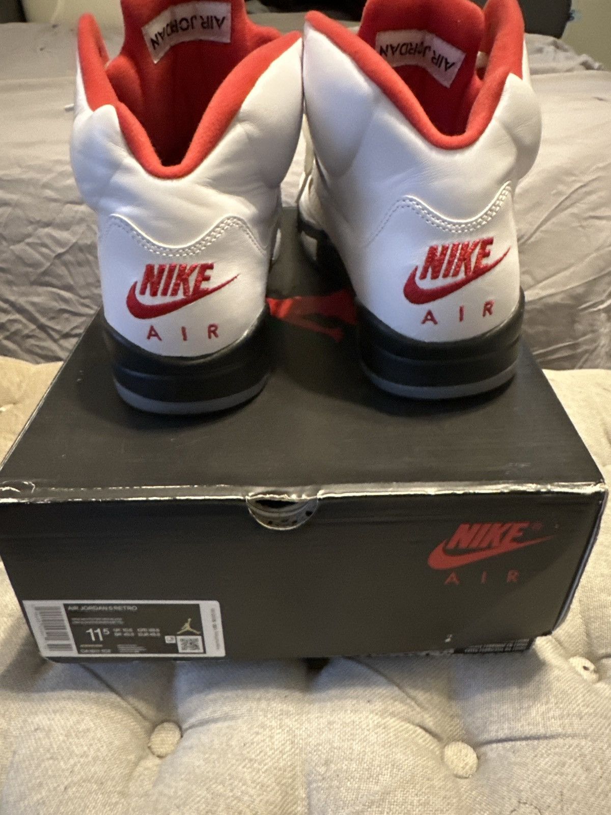 Jordan Brand Jordan Fire Red 5’s Size US 11.5 / EU 44-45 - 3 Thumbnail