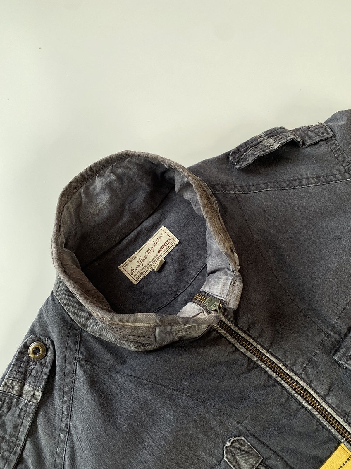 Avirex × Vintage ✅️Vintage Avirex Short Jacket Zipper Size US L / EU 52-54 / 3 - 7 Thumbnail