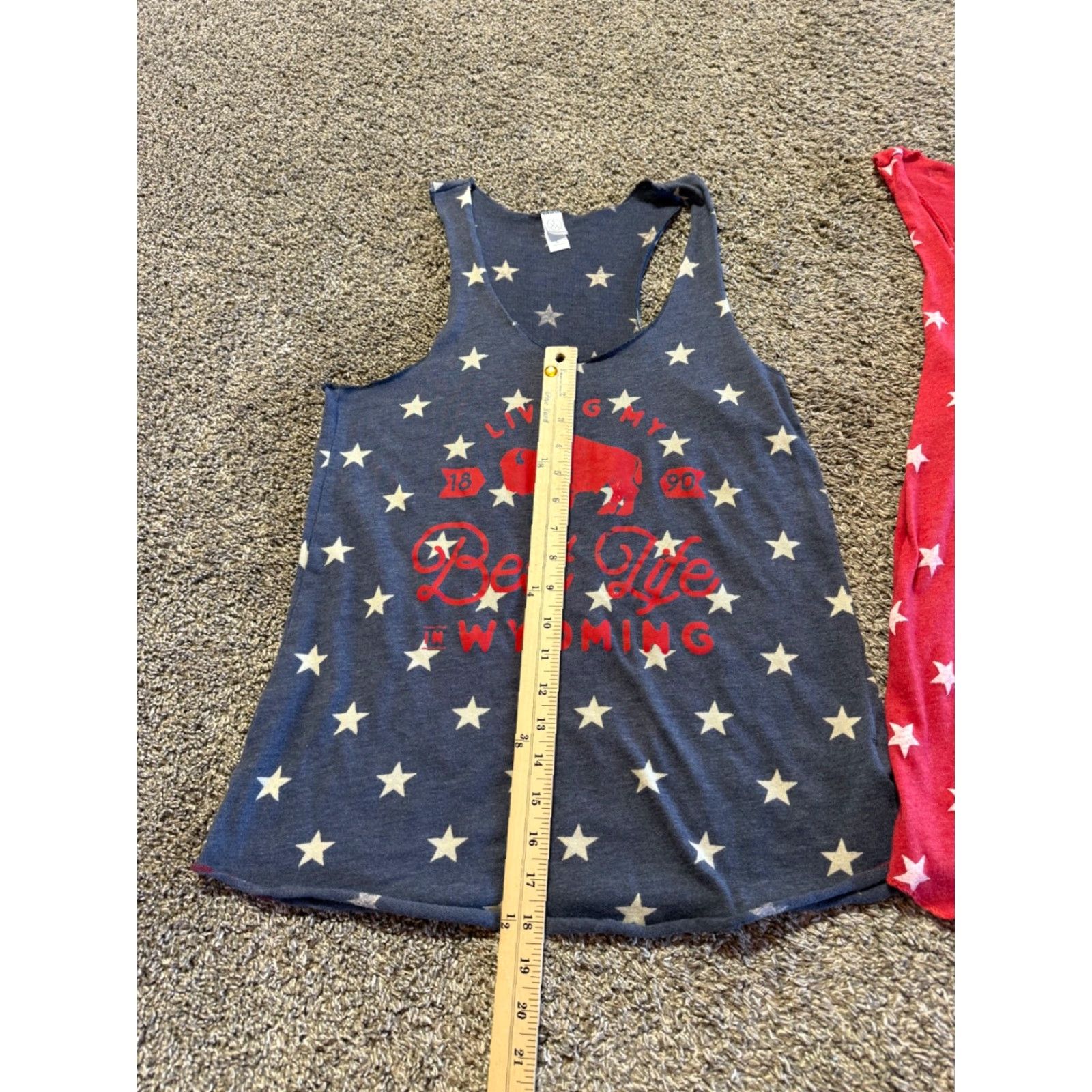 Alife Wyoming Tank Top Shirt L Women Red 100% Cotton Lightweight Basic - Best Life Lot Of 2 Size L / US 10 / IT 46 - 4 Thumbnail