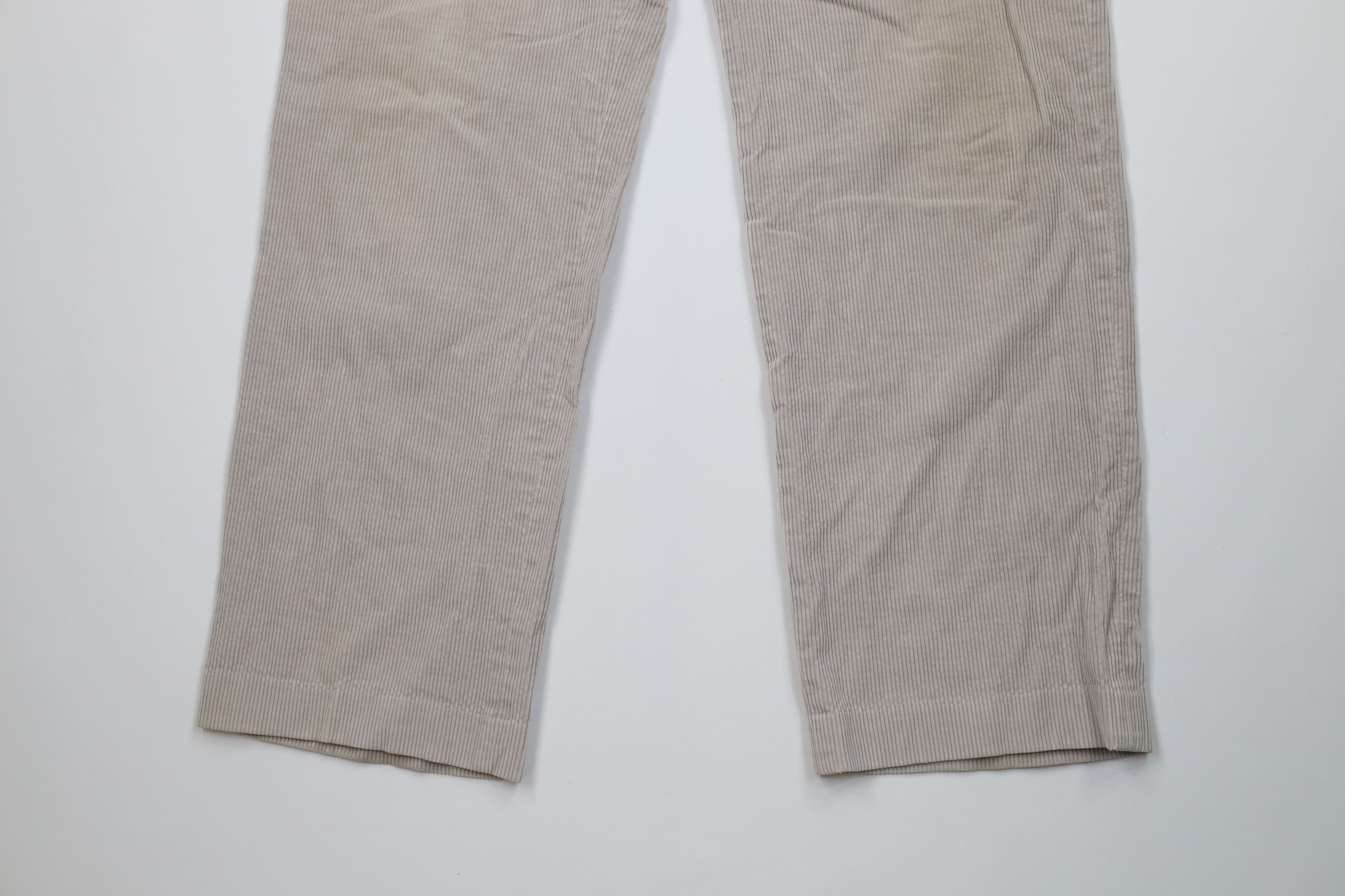 Vintage Vintage 70s Streetwear Wide Leg Corduroy Chino Pants Gray Size US 32 / EU 48 - 4 Thumbnail