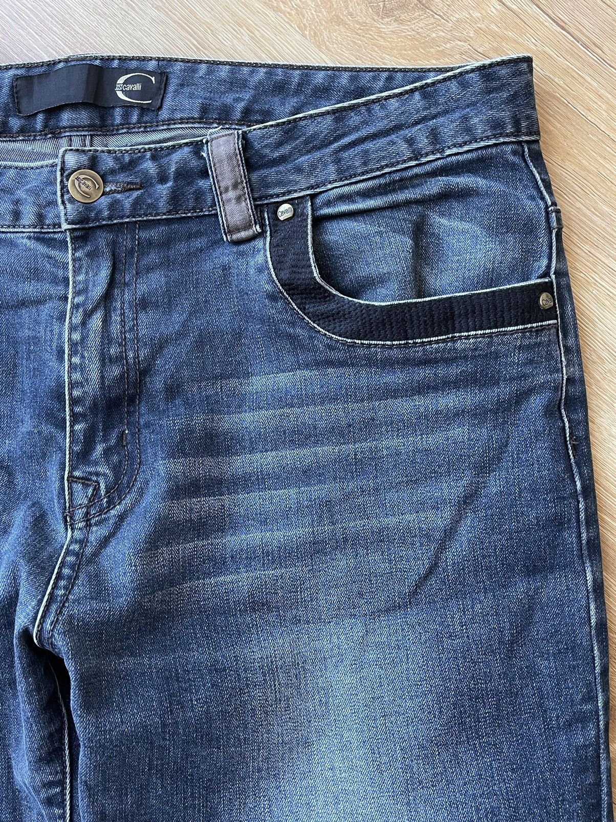 Just Cavalli Just Cavalli Vintage Y2K Embroidered Washed Denim Jeans Size US 34 / EU 50 - 8 Thumbnail