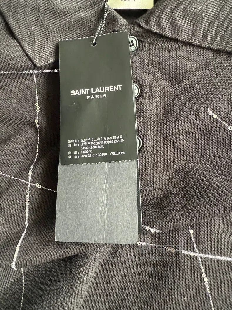 Saint Laurent Paris Saint Laurent Paris Short Sleeve Men's Polo Shirt Size US M / EU 48-50 / 2 - 4 Thumbnail