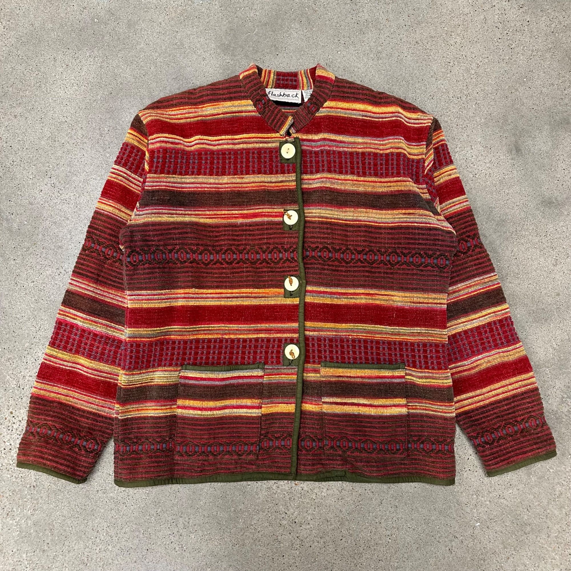 Vintage Vintage Flashback Unique Patterned Button Up Jacket Size US M / EU 48-50 / 2 - 1 Thumbnail