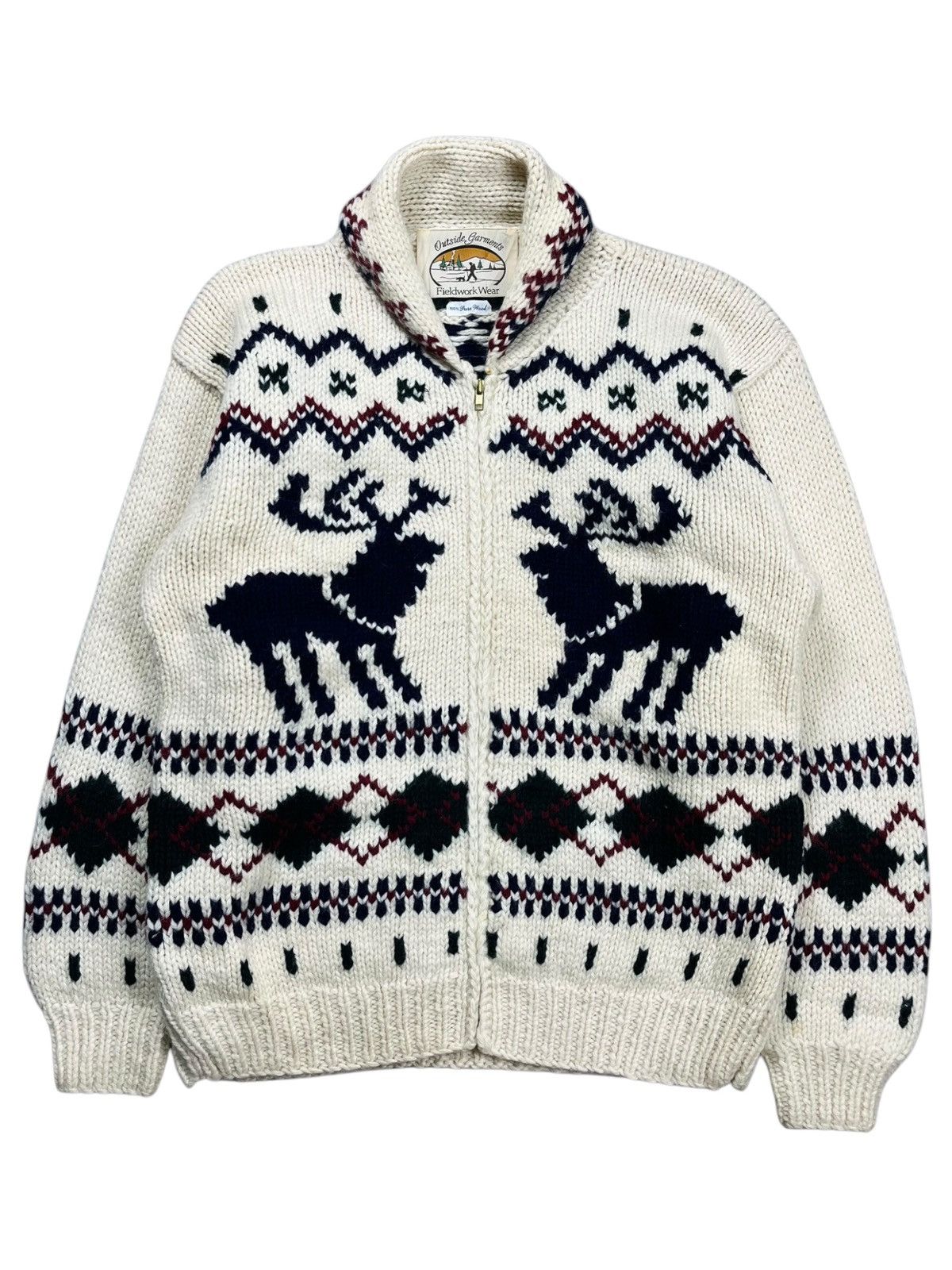 1980s Fieldwork Cowichan Cunky Knitted Sweater